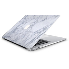 Skin Decal Wrap for Macbook Air 13 Inch 13" - Grey White Standard Marble