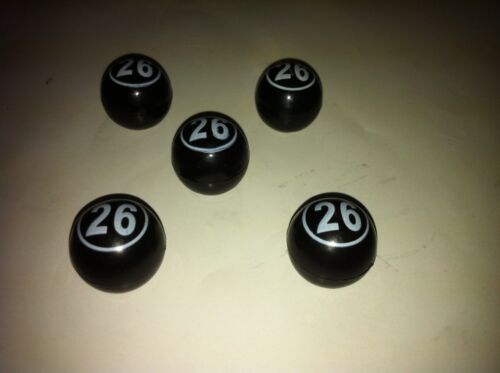 BELLRIGHT Valve caps (10 pk) Black Cueball # 26  Style , D1 ,Old skool  - Picture 1 of 3