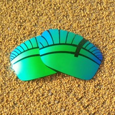 US Polarized Lenses Replacement for-OAKLEY Double Edge Sunglasses - Green Mirror