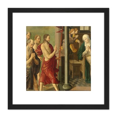 Alkmaar Erscheinung Christi zu seiner Mutter quadratisch gerahmte Wandkunst 8X8 Zoll