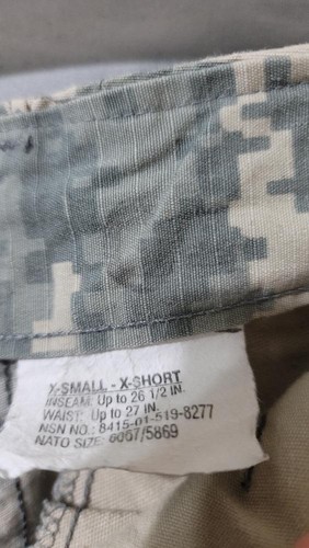 ACU Digital Pants Small-Short nsn 8415015198277 #21f - Picture 2 of 3