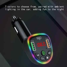 Car Wireless Bluetooth 5.3 FM Transmitter MP3 Player USB Charger Audio Receiver