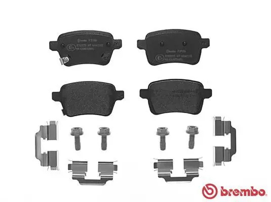 Brake Pads Set Rear P59086 Brembo 1605285 95517078 95524971 22221 25973 22220 - Image 25