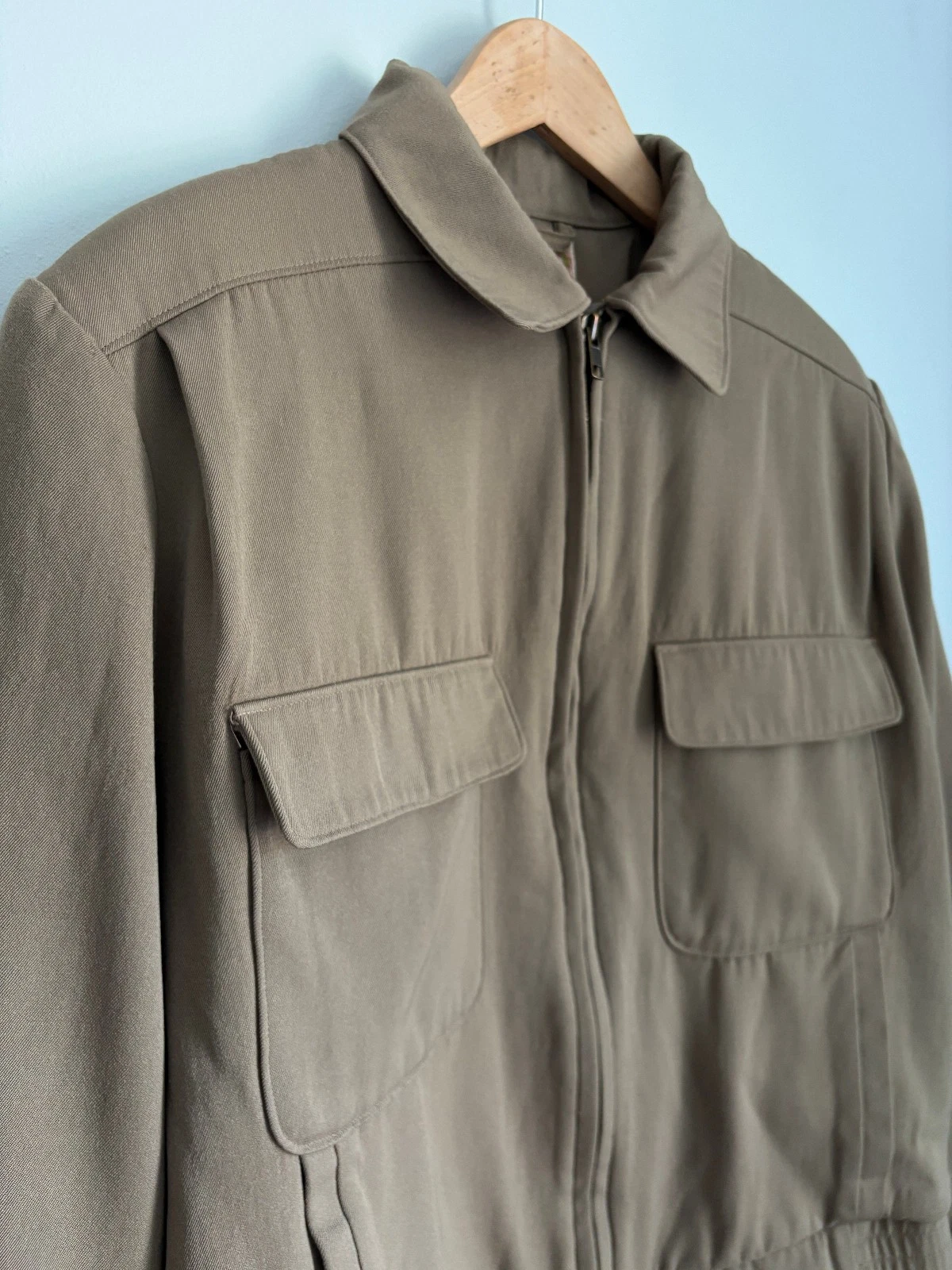 Vintage 80s Banana Republic Mill Valley Wool Field Jacket/Pampas style - Mens L image 5