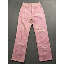 BDG Urban Outfitters Jeans Womens 25 Pink Acid-Wash High Rise Straight Leg Pants