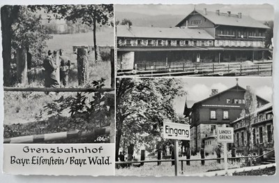 Postcard Bayr. Eisenstein, Border Station, National Border, approx. 1960