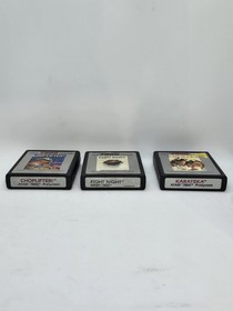 Atari 7800 Game Lot Of 3 Choplifter! Fight Night Karateka *Untested 
