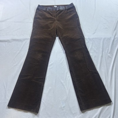 Vintage Cache Flare Pants Women s 8 (32x33) Bootcut Low-rise Brown Velour Bells