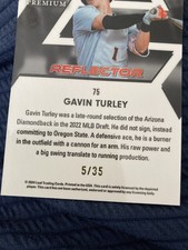 2024 PRESS PASS PREMIUM GAVIN TURLEY SILVER PRISMATIC LE/35 ROOKIE RC