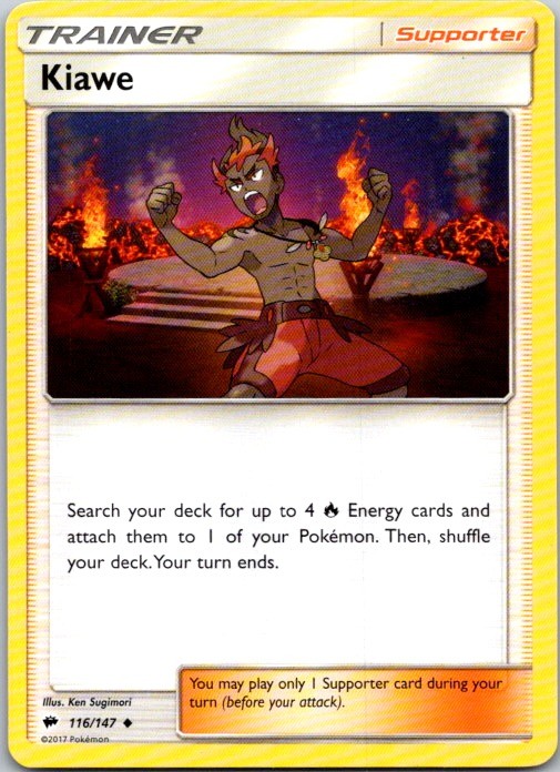 Kiawe Uncommon SM - Burning Shadows 116/147 NM