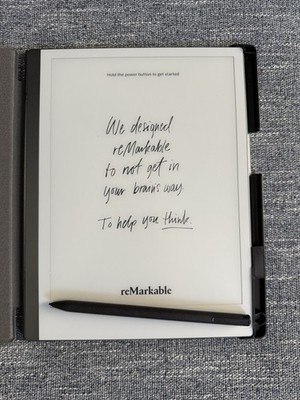 remarkable 2 Digital Notepad 8gb, Plus Pen And Folio Case Bundle