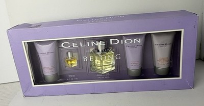 Celine Dion BELONG Parfums Box Set 50ML Spray With 4ML Bottle And