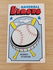 1976 Fleer Official Major League Patches Baseball Firsts #22 Domed Stadium