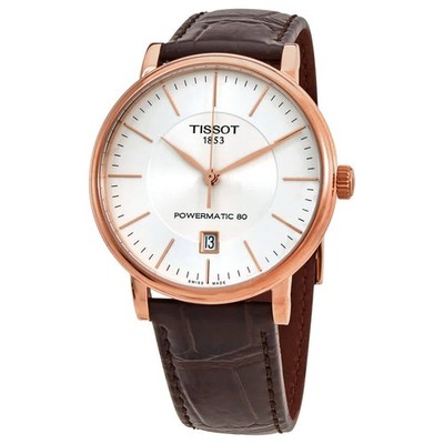 Tissot Carson Premium Powermatic 80 Automatic White Dial Men's Watch