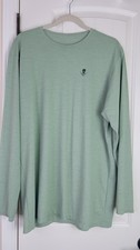Anetik Audio Skull Performance L/S Shirt MEN XL Green UPF 30 Fishing Hiking