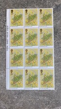 B135-Royal Mai WartBiter BushCricket 29p Stamp Sheet (1990) ?Full Sheet of12  M