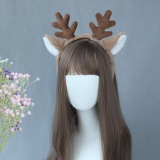 Christmas Snowflake Antler Headband for Holiday Parties Cosplay Costume Accessor