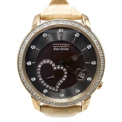 Free  Citizen CITIZEN Watch Heart EV1003 09X Eco Drive Radio Solar Analog Ladies