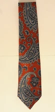 Vintage 1980s Geoffrey Beene Necktie - Poly/Silk Blend - Classic Paisley - VG+!