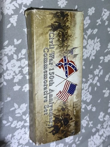 Civil War 150th Anniversary Commemorative Set Stamp Bullet & Coin