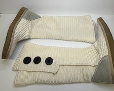 Ugg Classic Cardy Winter Knit Khaki Boot Women's 9 Medium 5819