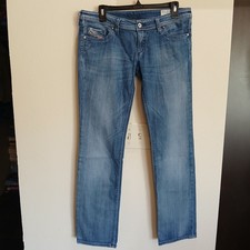 Diesel Industry Lowky Jeans Womens 30x32 Stretch Low Rise Denim Blue