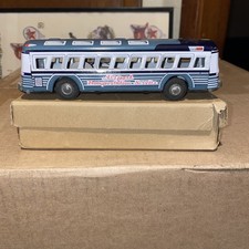 Vintage Marx Tin Litho Airport Transportation Service Bus Original Box