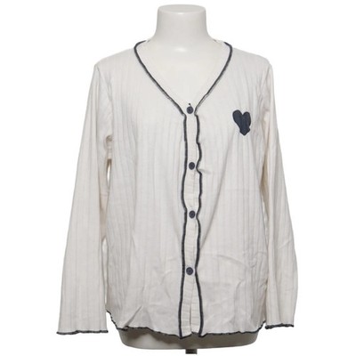 Bella Notte, Strickjacke, Damen, Größe: L, Weiß/Schwarz, Baumwolle #yKB