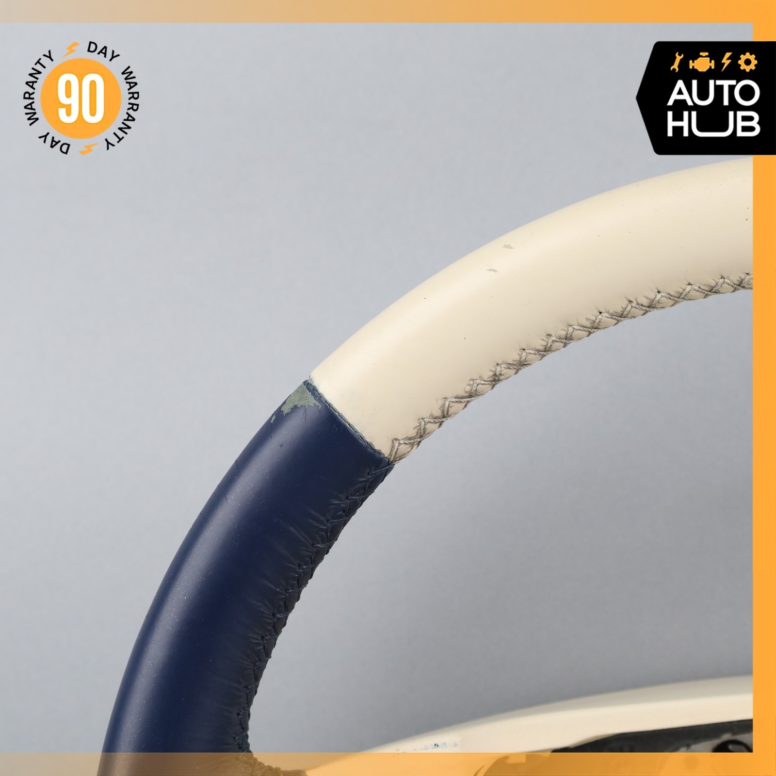 99-02 Bentley Arnage Steering Wheel Beige Blue PH27727PB OEM 42k