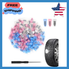 100PCS Screw Tire Plugs Kits with Screwdriver 3 Sizes Screw in Tires Plugs for..