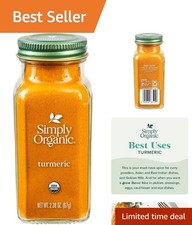 Pure Ground Turmeric Root, 2.38 Oz - Antioxidant-Rich Spice for Healthy Cooking