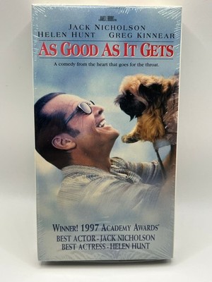 As Good As It Gets VHS Sealed 1997 Jack Nicholson Helen Hunt Greg Kinnear
