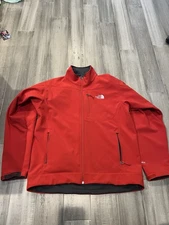 North Face Apex Softshell Men's Jacket DARK RED Ski Snowboard Large