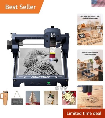 Lightweight Aluminum Laser Engraver 6000mW - Perfect for Crafts & DIY Projects
