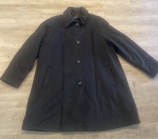 Jones New York Charcoal Grey Button Up Collared Wool Coat XL