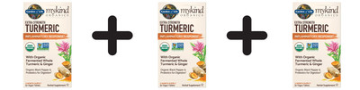 3 x Garden of Life Extra Strength Turmeric - mykind Organics - (722,17 EUR/kg)