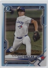 2021 Bowman Draft Chrome Sky Blue Refractor Chad Dallas #BDC-23 1i0v