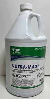 Theochem Nutra-Max Hospital Grade Disinfectant EPA 128 Fl Oz - 1 Gallon