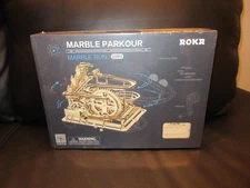 ROKR Marble Parkour, Marble Run Wooden Water Wheel Coaster LG501 Sealed NEW