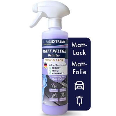 CLEANEXTREME Matt Lack Pflege Folie & Lack mit Versiegelung Detailer Wachs 500ml