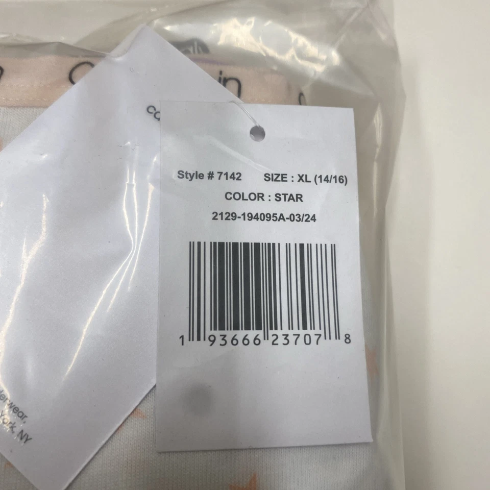 Calvin Klein Girls Cotton 7 Pack Stars Bikini Panties Underwear Size XL (14/16) - Image 4 of 4