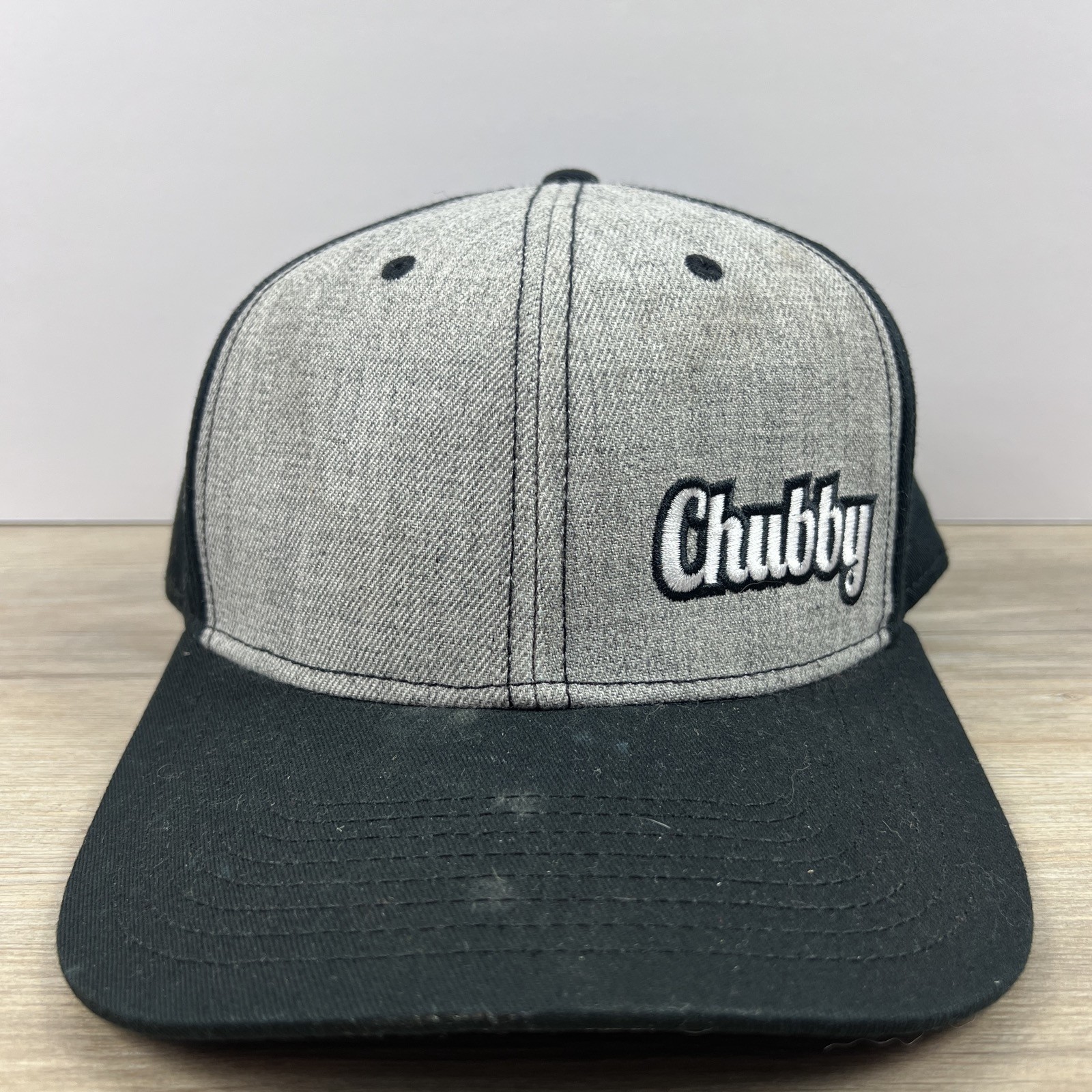 Chubby Hat Chubby Snapback Hat Gray Adjustable Ha… - image 2