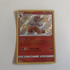 Cinderace SV017/SV122 Shiny Holo Rare Shining Fates Pokemon TCG
