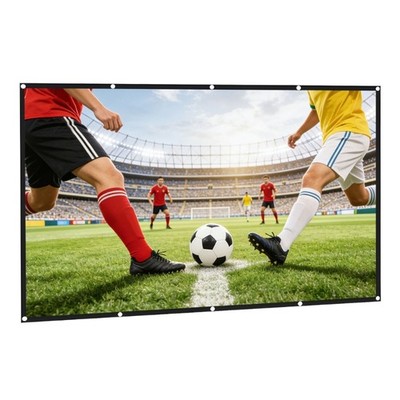 16:9 Folding Projection Screen 84 100 120inch Waterproof Polyester Material