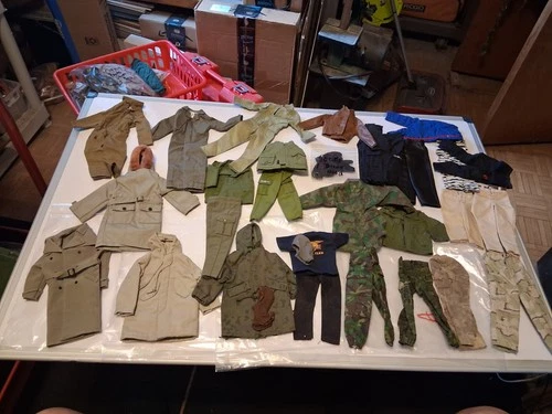 Lot of Vintage 1990s 12"  GI Joe Clothing Pieces, , Pants, Jackets