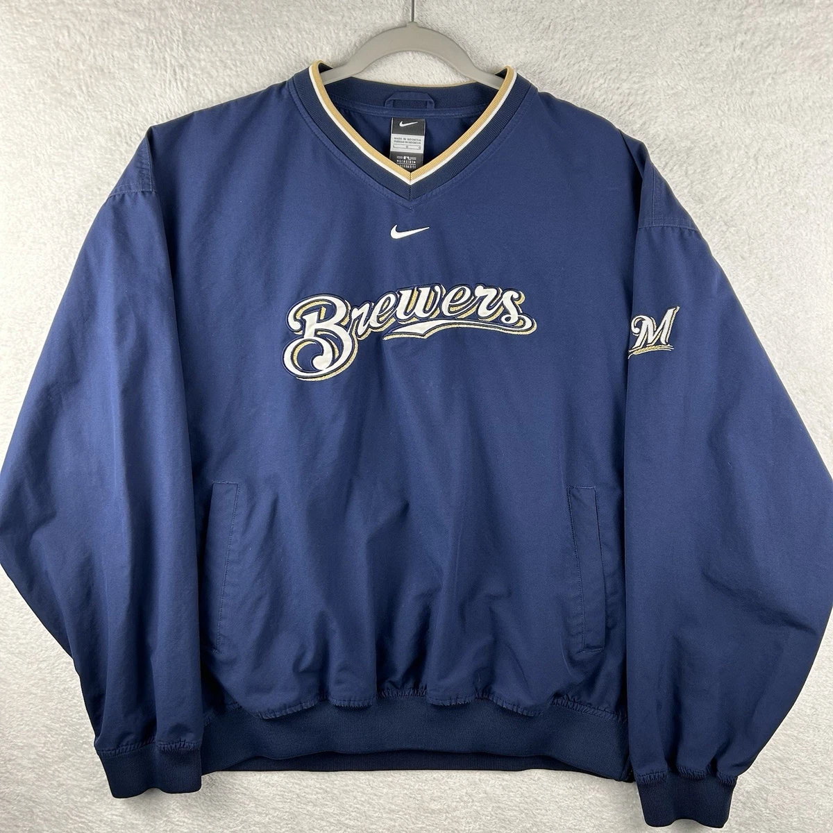Nike NIKE MLB BREWERS TEAM nylonpullover Milwaukee Brewers Hoodie