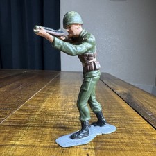 Vtg Large 5" Plastic Toy Soider MARX 1963 U.S Marines WWII USA