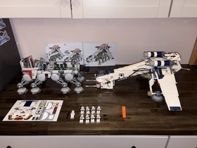 BRICKZ Custom Star Wars Republic Dropship AT-OT 10195 & 1 Lego Clone Sniper