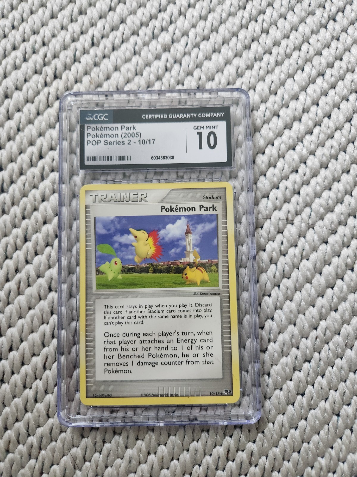 Pokemon Park 010/017 Pokemon Pop Series 2, CGC Gem Mint 10
