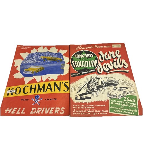 1953 Jack Kochman's HELL DRIVERS Pictorial Souvenir & Dare Devils- Vintage Cars